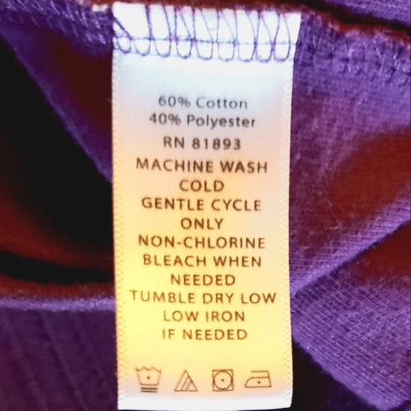 Denim & Co. Novelty Zip Front Jacket and SS T-Shirt Set - Purple - XL - Picture 14 of 15